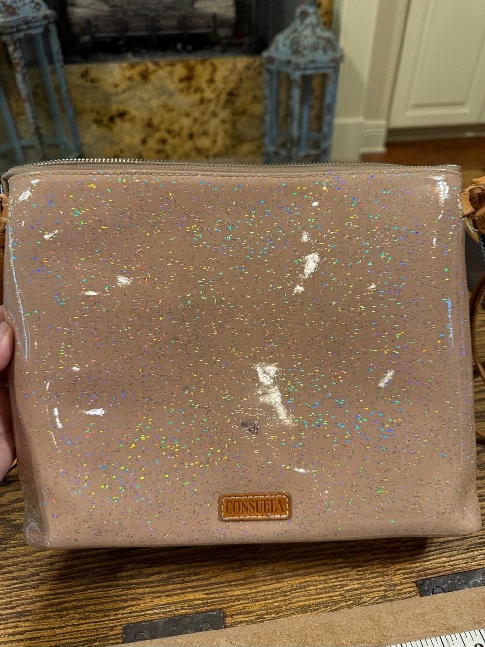 A20 - Consuela Veronica Downtown Multicolor Zebra Stripe Crossbody - Picture 5 of 8